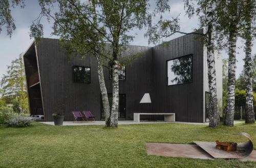 While nobility is nothing more than pure black, colors used in these "black" villas are too bold.
