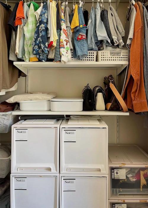 In my master bedroom, I ditched wardrobe! But it can store more clothes and is more practical.
