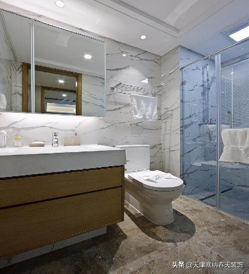 The bathroom is small, here are some ways to "expand" bathroom in place
