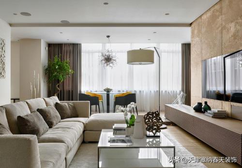 "60㎡ design for decorating a small apartment" Four tips for decorating a living room in a small apartment, practical and beautiful
