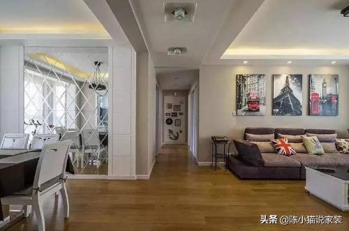 Show off newly installed new house, whole house costs 200,000 yuan, you will never guess material of TV wall.
