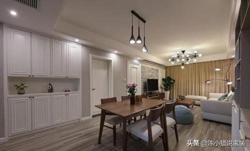 New 92㎡ all-inclusive house costs 92,000 yuan My best friend came to visit and said that dining room and living room are worth price.
