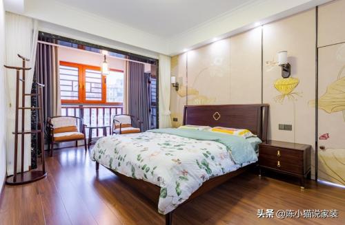 Install a nursing home for parents, simple Chinese style is full of zen, and 5000 yuan TV wall is so beautiful.
