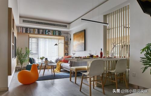 Exquisite pig's nest, final design of a small 58㎡ duplex, fashionable and practical
