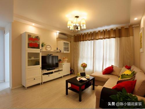 Showcase your own wedding hall, two-bedroom package costs more than 30,000 yuan, and TV wall is beautifully designed and practical.
