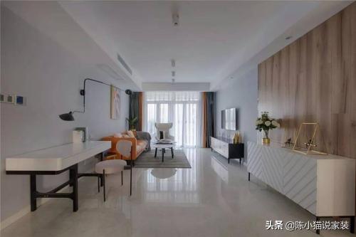 Sunshine 121㎡ simple wedding room with three bedrooms and a study in the living room, so practical
