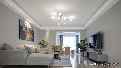 The 123㎡ three-bedroom house costs 110,000 yuan to get it all done, and whole house is painted with large white walls, effect is high-end and beautiful.
