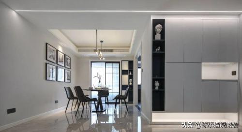 The 123㎡ three-bedroom house costs 110,000 yuan to get it all done, and whole house is painted with large white walls, effect is high-end and beautiful.
