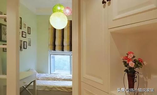 Homework must be done for first decoration of first suite, 98㎡, simple and beautiful, with three bedrooms, this color scheme is too sweet.
