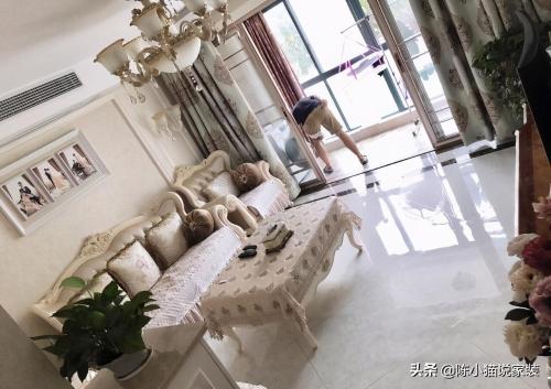 Bridal suite, 124㎡, simple European, three-bedroom, whole house costs 230,000 yuan, price is too high.
