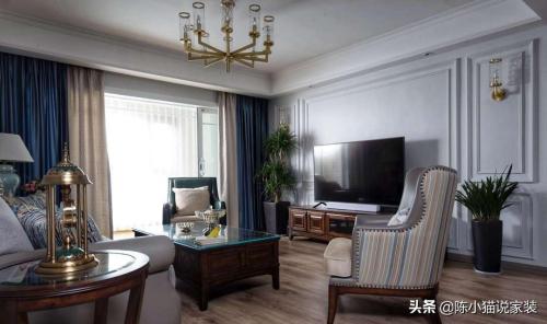 Small apartments can also create a simple and beautiful style, 89㎡ three-bedroom compact small apartment, upholstered furniture matches style of a luxury home.
