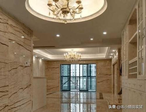 The entire house was decorated with a marble dry pendant that cost more than 300,000 yuan. Relatives said it looked like a hotel assembly hall!
