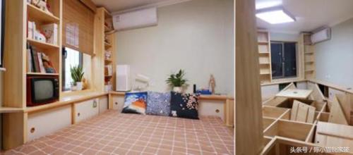 A small apartment of 50 sq.m not only accommodates two bedrooms, but also includes a dressing room and an office!
