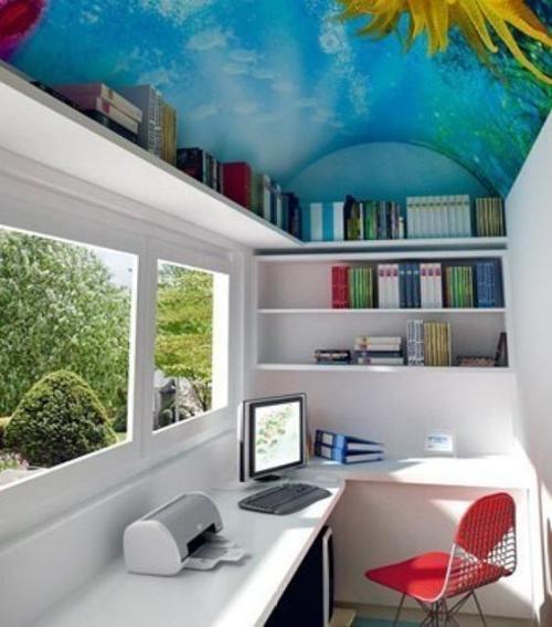 A room of 1 square meter can also be turned into an office, and designers are really wizards!
